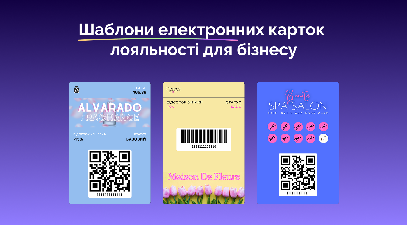 Cards template